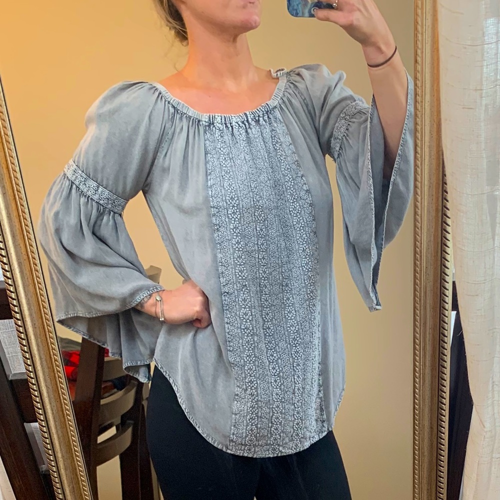 Vintage grey blouse